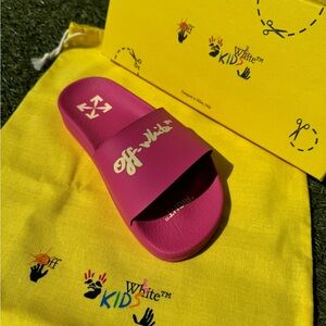 OFF White Kids Slides